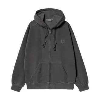 Carhartt Work in Progress Carhartt Wip, Zip-throughs, male, Black, Size: M Hooded Nelson Jacket