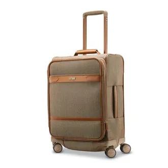 Hartmann Herringbone Deluxe Expandable 20 Carry On Spinner Luggage in Terracotta Herringbone at Nordstrom
