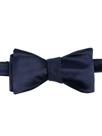 Brooklyn Brigade Mens Solid Satin Bow Tie in Navy at Nordstrom