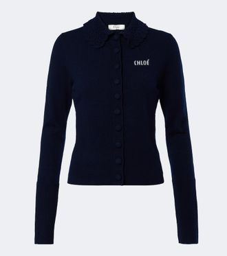 Chlo&eacute; Chlo&eacute; Logo wool cardigan