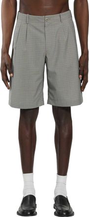 Our Legacy Frosted Moss Checked Bermudas