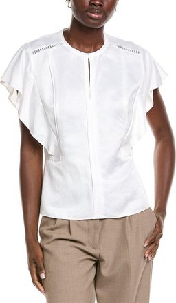 HUGO BOSS Beliniara Linen-Blend Blouse