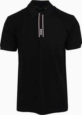 HUGO BOSS Mens Boss Green PL Paddy Polo Shirt Black - Size: 38