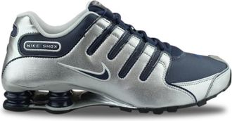 Nike Shox NZ Midnight Navy Metallic Silver 378341-402, gray, 10.5 UK