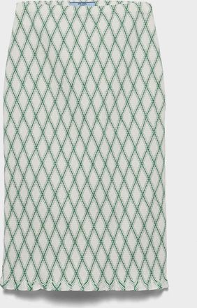 Prada Cotton skirt with geometric pattern