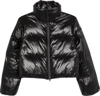 Peuterey Gewatteerde Jas met Hoge Hals - Dames - Winterjassen - Zwart - XS - Jassen