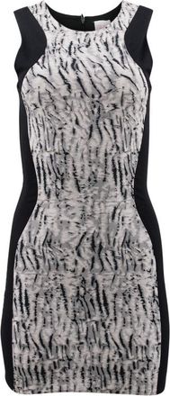 Parker Black Pattern Bodycon Dress Size S