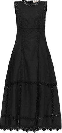 Ulla Johnson Jurk Anela - Dames - Casual kleedjes - Zwart - XS - Katoen - Kleedjes