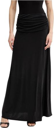 Guess Milena Skirt - Dames - Maxi Rokken - Zwart - XS - Polyester - Rokken