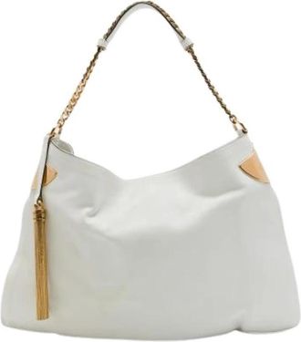 Gucci Pre-owned The 1970 Shoulder Bag - Dames - Vintage Schoudertas - Wit - ONE Size - Leer - Vintage