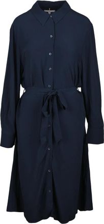 Tommy Hilfiger Chemisiere - Dames - Shirt Kleedjes - Blauw - 2XS - Kleedjes