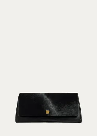Khaite Audrey Calf Hair Clutch