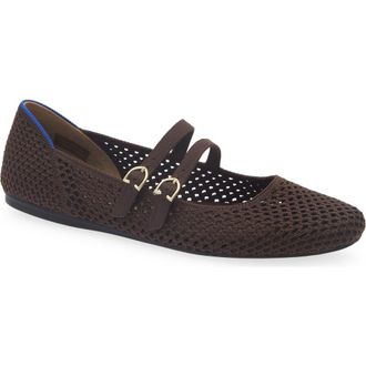 Rothy's The Double Buckle Many Jane in Chocolate Mesh at Nordstrom, Size 11.5