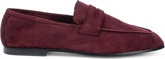 Sophique suede leather loafers - Rosso