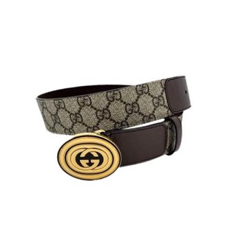 Gucci Pre-owned Canvas Belt - female - Gucci Vintage - Vintage Belts - Brown - ONE SIZE - Pre-owned