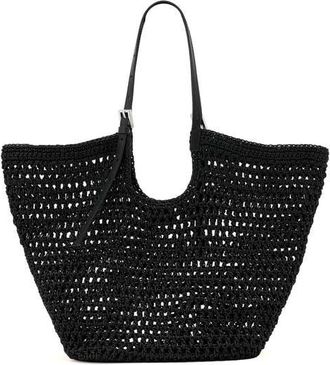 AllSaints Ara Cotton Tote in Black at Nordstrom