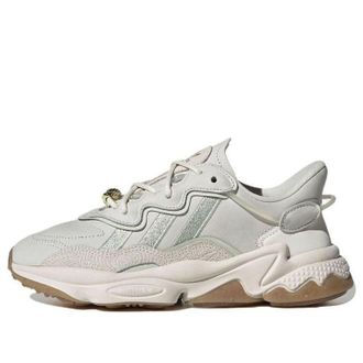 adidas (WMNS) adidas originals Ozweego White Linen Green Gum HQ6958