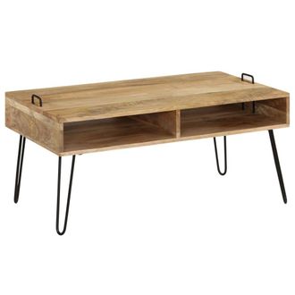 vidaXL Vidaxl - Tavolino Da Salotto In Legno Massello Di Mango 100x60x45 Cm