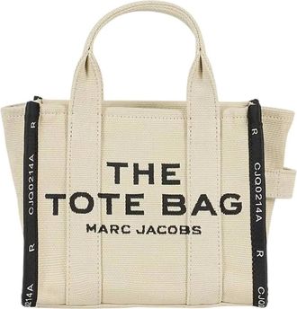 Marc Jacobs Bolso Tote Jacquard Peque&ntilde;o - Bags - Mujer - Beige - ONE SIZE