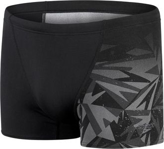 Speedo Geometrische zwembroeken voor heren (Zwart/Grijs)
