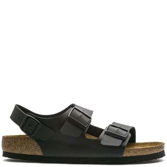 Birkenstock Milano Birko-Flor Sandalen - Dames - Sandalen - Zwart - 35 EU - Leer - Schoenen