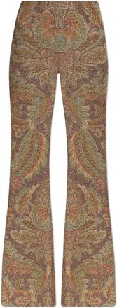 Etro Etro, Wide Trousers, female, Multicolor, Size: 2XS Trousers with Lurex thread