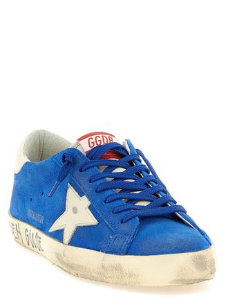 Golden Goose Suede with Star Patch Sneaker - Blue