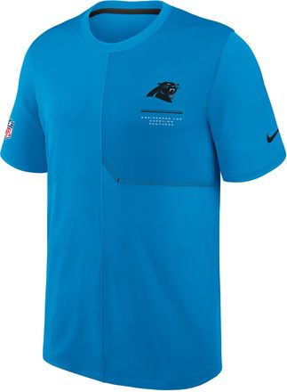 Nike Carolina Panthers Sideline Coach Nike Mens Dri-FIT NFL Top in Blue | 03B2056N9D-B8B