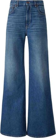 Chlo&eacute; High-Waisted Wide-Leg Denim Jeans - Dames - Loose Fit Jeans - Blauw - W29 - Denim - Jeans
