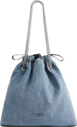 Balenciaga (WMNS) Balenciaga Crush Medium Tote Bag Denim Blue 7429412AAYA4661