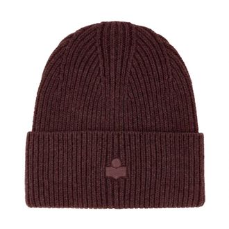 Isabel Marant Mayers Ribbed Beanie - Dames - Hoeden - Rood - ONE Size - Katoen - Accessoires