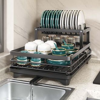 OEM Escurridor De Platos De Cocina De Acero Al Carbono Grueso - Capacidad De 30 Kg, Inoxidable, Con Drenaje De 360&deg;