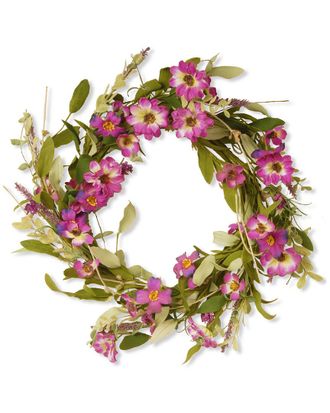 National Tree Company Dnu Unprofitable National Tree Company 20In Floral Wreath With Daisy