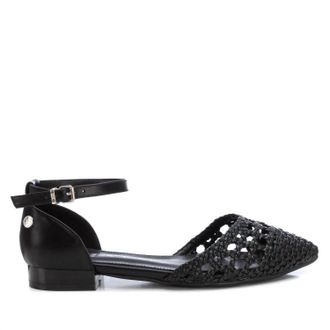 Xti Womens Low Heel Ballerina Sandal In Black