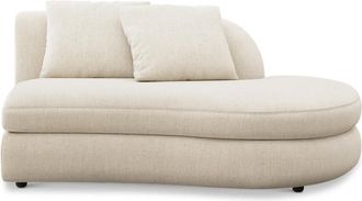 Castlery Fable Right Chaise Customized, (Performance Linen Weave) Cream, Spill Resistant, Ultra Deep Seats for Castlery Chairs, Beige, Furniture