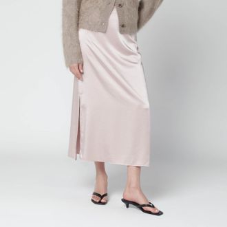 Max Mara Blush satin midi skirt