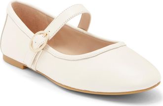 Stuart Weitzman Freya Mary Jane Flat in Seashell at Nordstrom Rack, Size 8.5