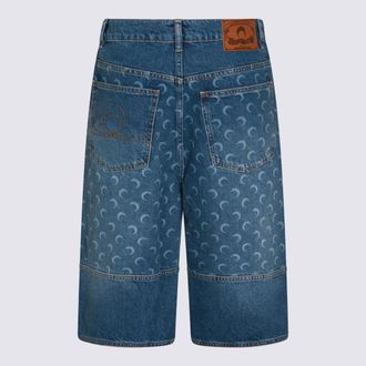 Marine Serre Womens Shorts Light Blue