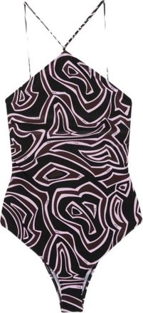 Pucci Iride Halterneksbadpak - Dames - Badpakken - Bruin - S - Badmode