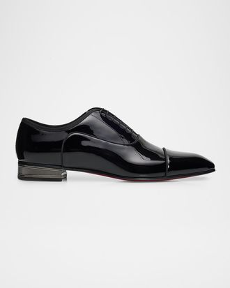 Christian Louboutin Men & apos;s Greggo Galvin Patent Leather Oxford Shoes