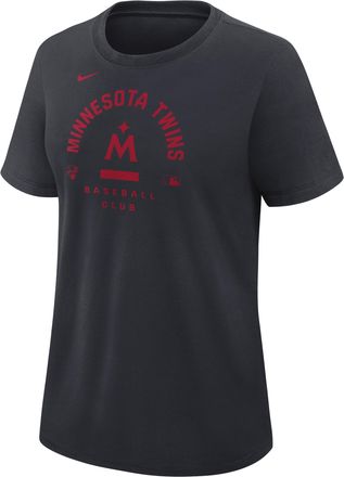 Nike Minnesota Twins Authentic Collection Early Work Nike Womens Dri-FIT MLB T-Shirt in Blue | 03N84FATIS-HXK