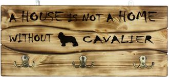 OEM Cavalier King Charles Spaniel - Percha Para Ropa Con Perro, Expositor De Medallas, Decoraci&oacute;n Del Hogar De Art-dog