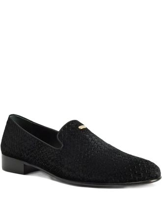 Giuseppe Zanotti Jaky woven loafers - Black