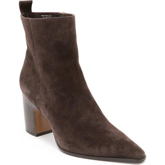 Reiss Amy Pointed Toe Bootie in Chocolate at Nordstrom, Size 7.5Us