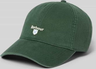 Barbour Basecap aus reiner Baumwolle Modell CASCADE in Dunkelgruen, Gr&ouml;&szlig;e 1