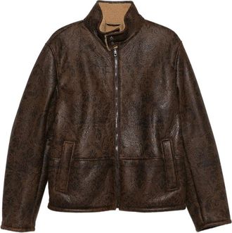 Etro Floral-pattern Leather Jacket