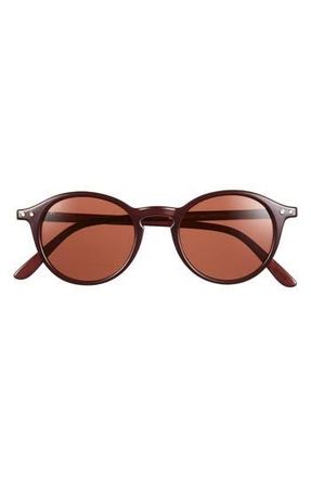 Izipizi Round Sunglasses in Old Leather at Nordstrom Rack