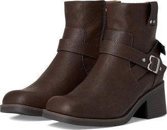 Dr. Scholls Janis Rugged Short Boots Womens Boots Dark Brown : 8.5 M, Faux Leather
