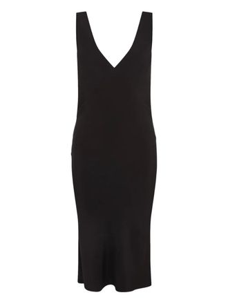 Paris Georgia V-neck midi dress - women - Fabric - M - Black