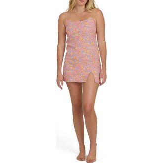 Billabong Tidal Crush Printed Minidress in Party Pink at Nordstrom, Size X-Small